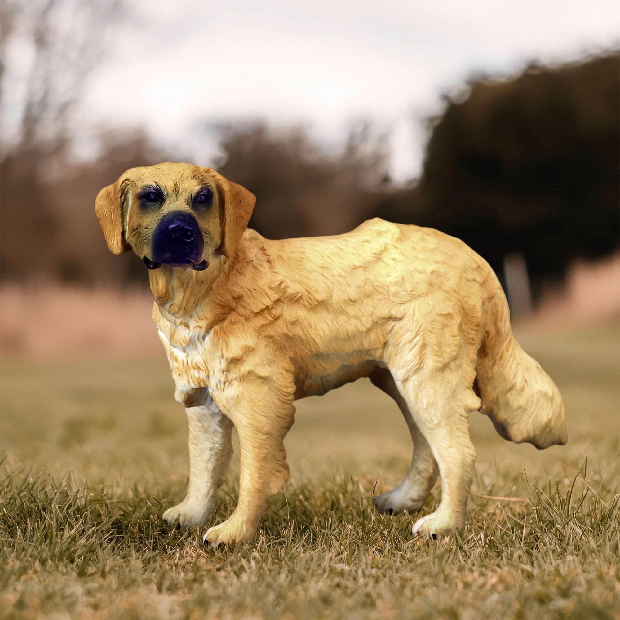 Alt View 1. Breyer - CollectA Cats & Dogs Collection Miniature Figure | Golden Retriever - Brown.