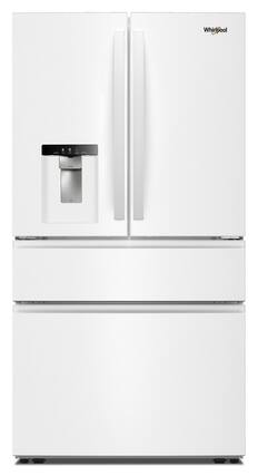 Front. Whirlpool - 29 Cu. Ft. Family-Sized Capacity French Door Refrigerator with Flexible Temperature Drawer - White.