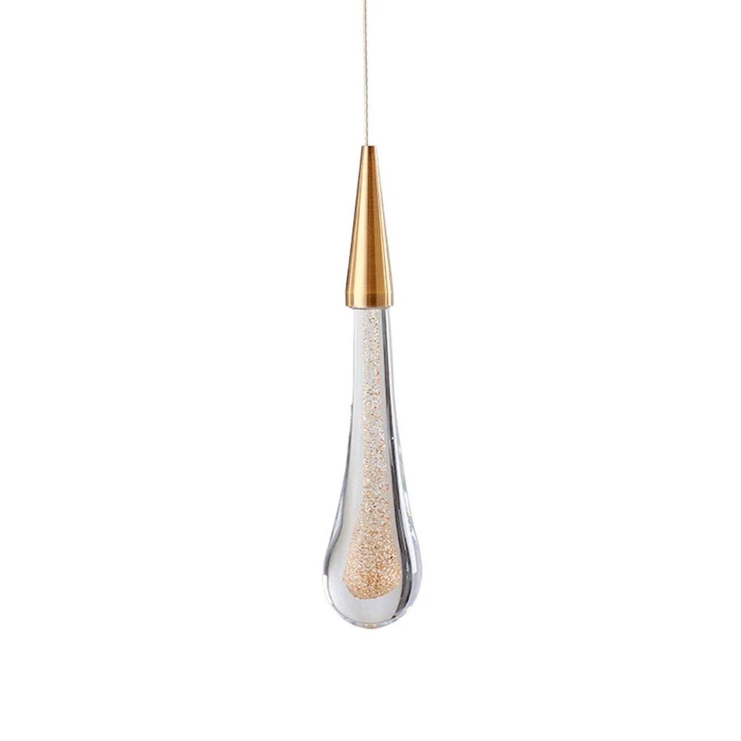 Angle. Stock Preferred - Modern Gold Flush Mount Chandelier Ceiling Light - Gold.