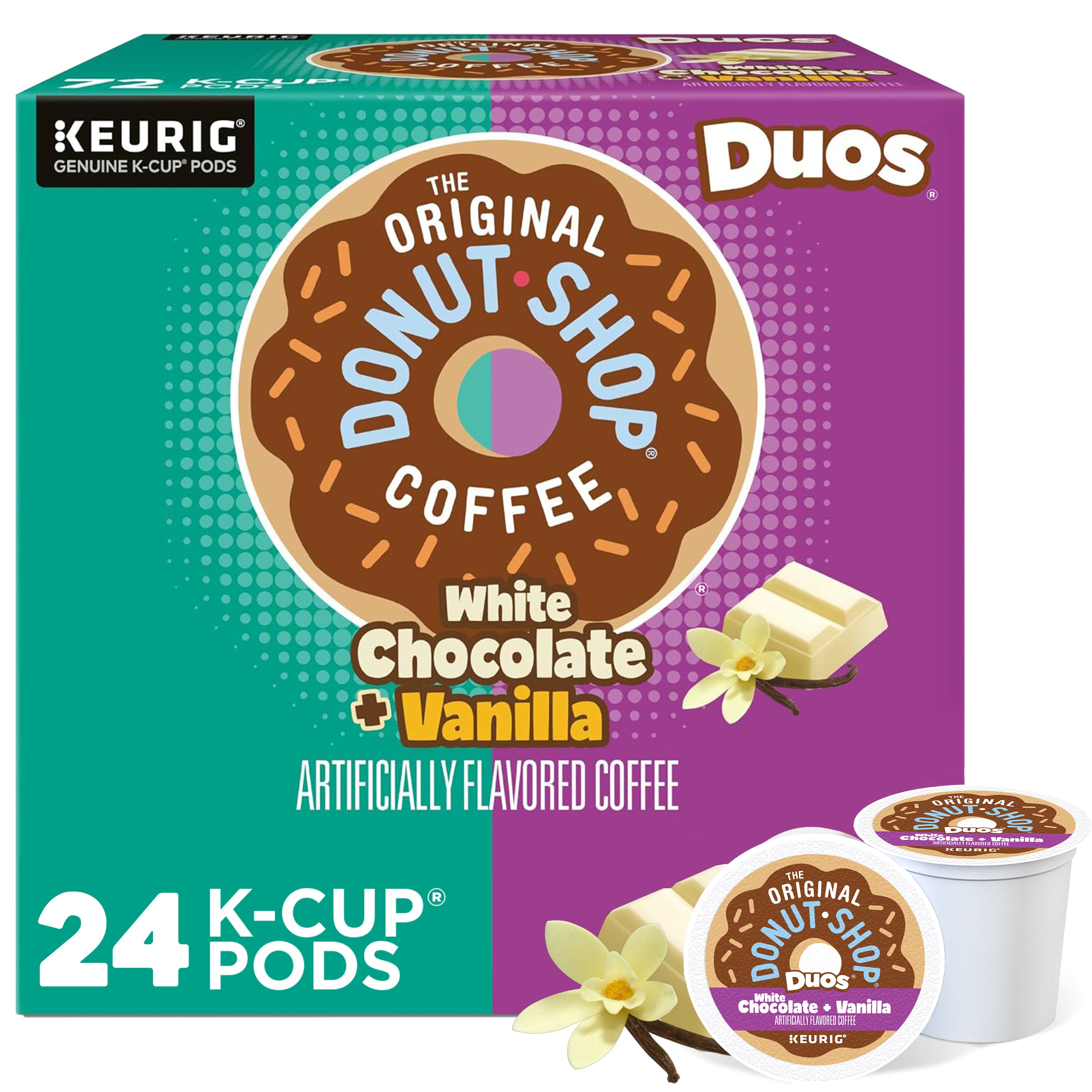 The Original Donut Shop - White Chocolate Vanilla -Cup Pods 24ct - Front_Zoom