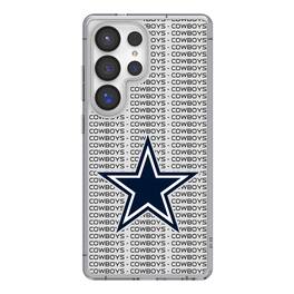 Keyscaper - NFL - Dallas Cowboys Galaxy Clear Text Backdrop Design Case - S23 - Multicolor