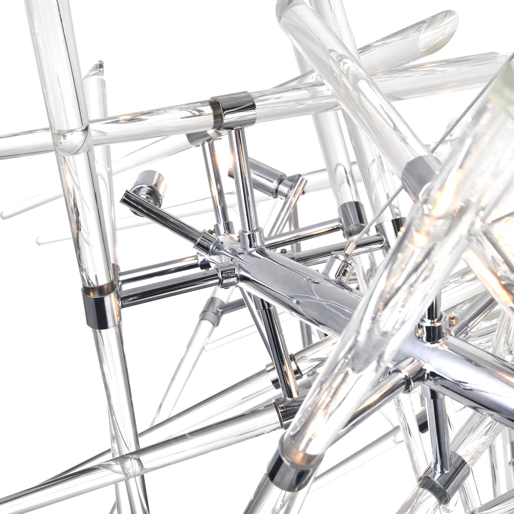 Alt View 1. CWI Lighting - Icicle 12 Light Chandelier With Chrome Finish - Chrome.