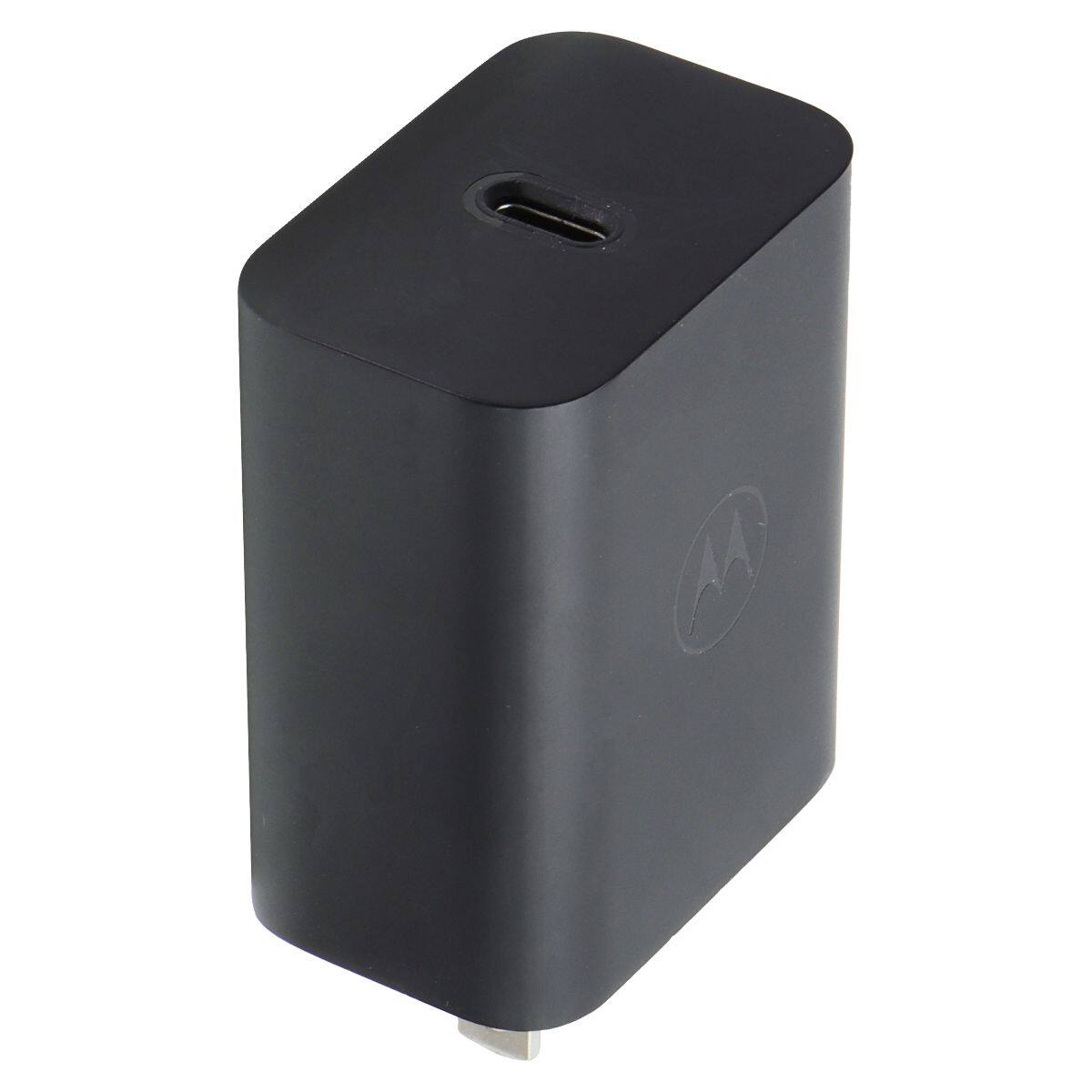 Angle. Motorola - TurboPower 30 USB-C AC Power Supply Wall Charger (MC-301) - Black.