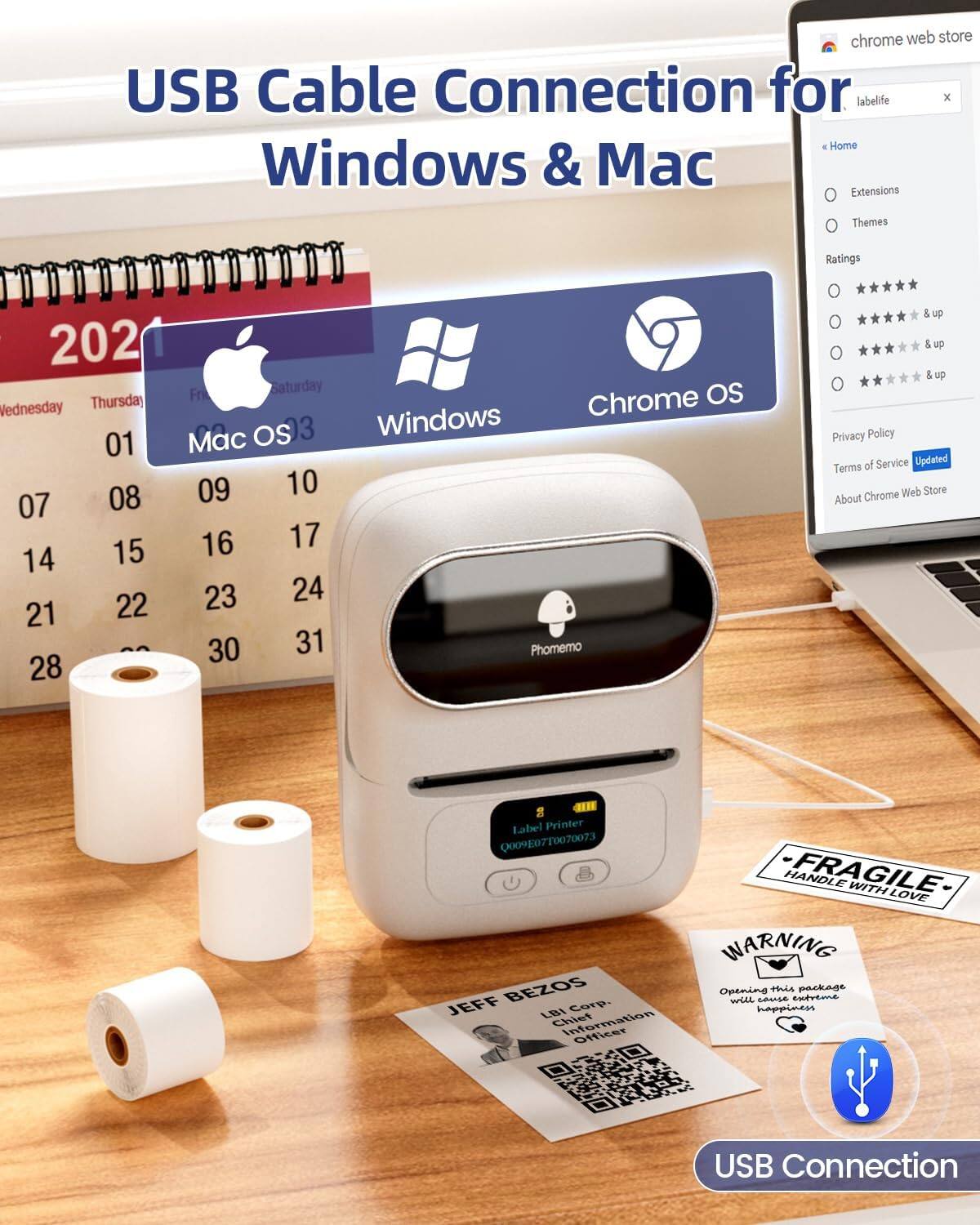 USB Cable Connection for Windows & Mac

- Chrome Web Store
- USB Connection
- Label Printer
- Mac OS 3
- Windows
- Chrome OS
- Privacy Policy
- Terms of Service
- Updated
- About Chrome Web Store
- Extensions
- Themes
- Ratings
- HANDLE FRAGILE - WITH LOVE
- WARNING
- Opening this package will cause extreme happiness
- JEFF BEZOS
- LBI Corp.
- Chief Information Officer