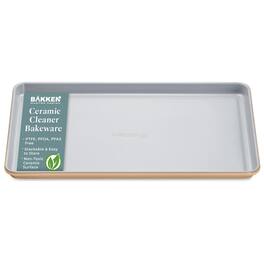 Bakken- Swiss - Premium 15.5"x10" Baking Sheet – Non-Toxic Ceramic, PFOA/PFAS Free, Non-Stick, Great for Baking & Roasting - Gold