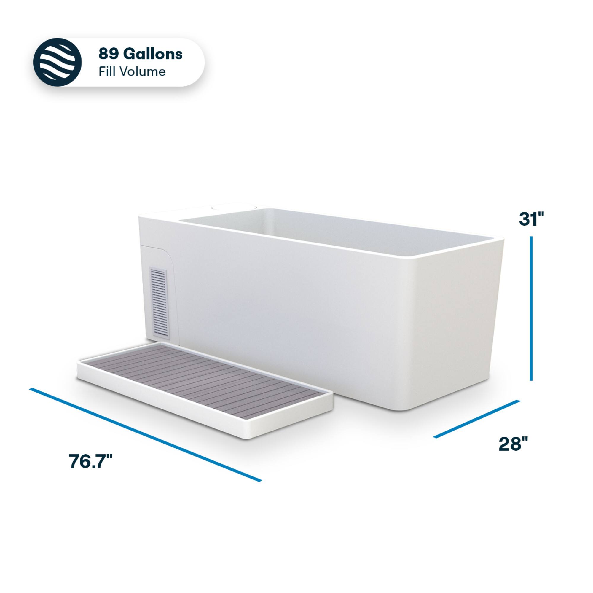 89 Gallons Fill Volume

31" 76.7" 28"