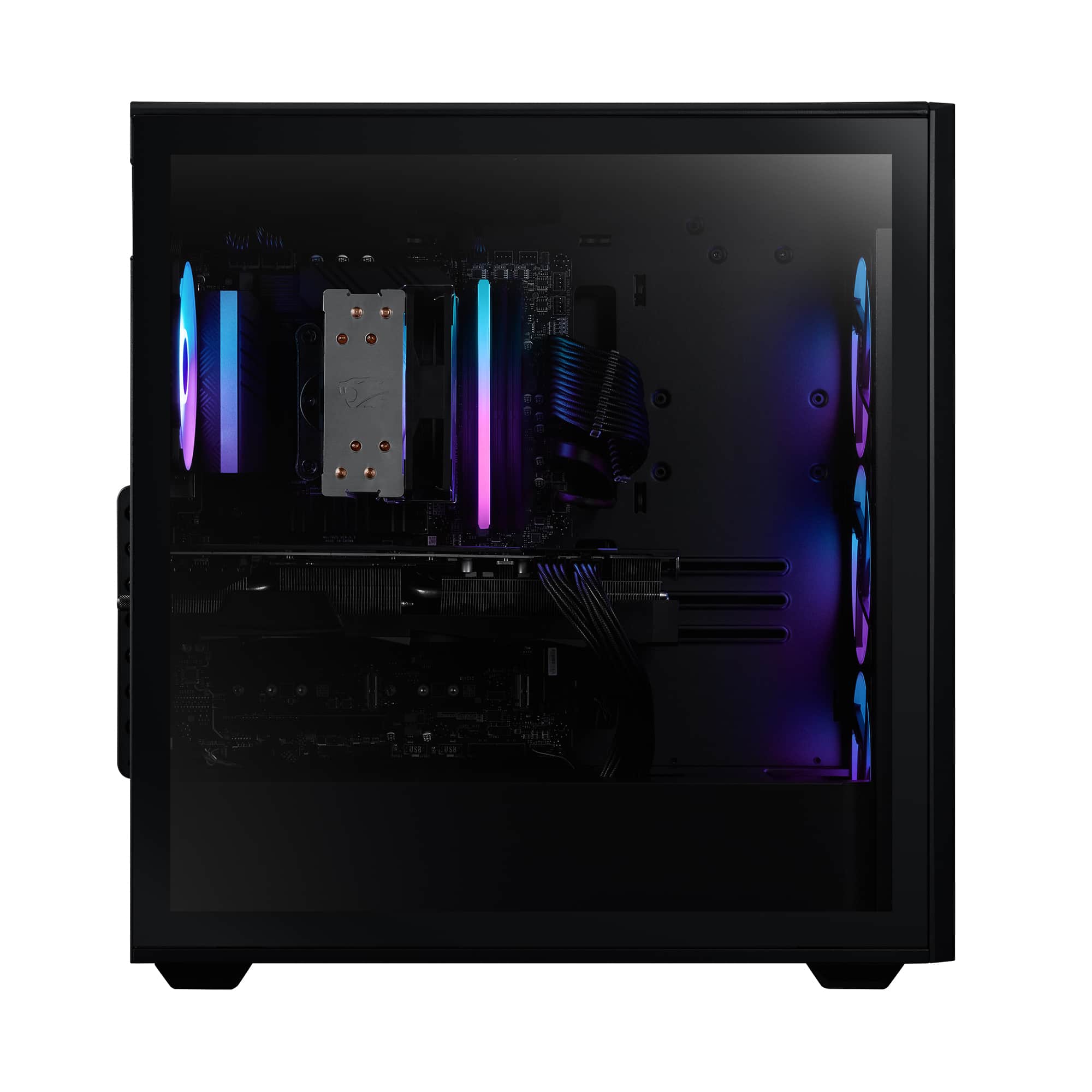 Alt View Zoom 6. iBUYPOWER - Scale Gaming Desktop PC - AMD Ryzen 5 8400F- NVIDIA GeForce RTX 4060 8GB- 16GB DDR5 RGB RAM - 1TB NVMe SSD - Black.