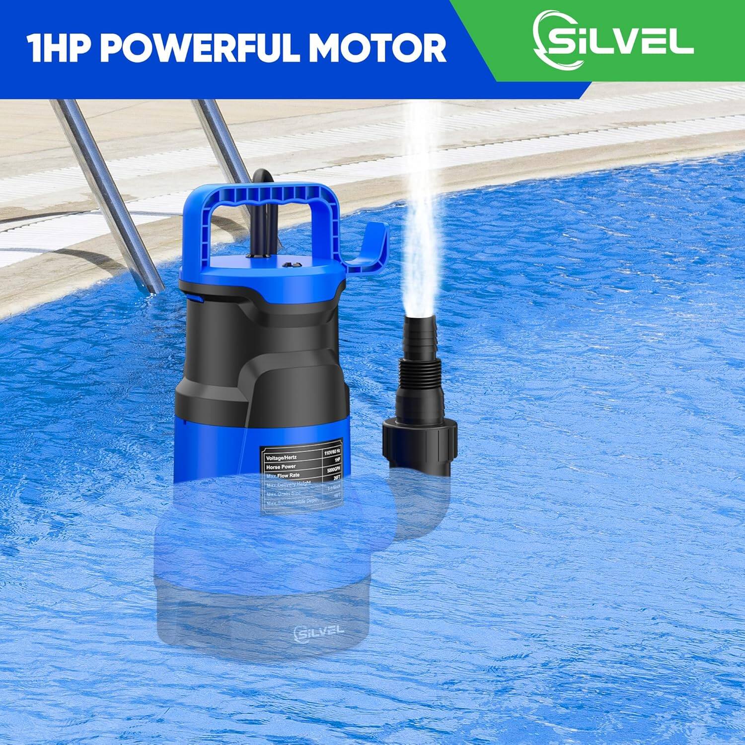 1HP POWERFUL MOTOR  
SiLVEL
