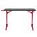 Front. CorLiving - Conqueror Gaming Desk - Red and Black.