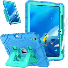 Front. Kitcheniva - Shockproof Kids Friendly Case For iPad A16 11th Gen 11 Inch 2025 And iPad 10th 10.9 Inch Blue - Blue.