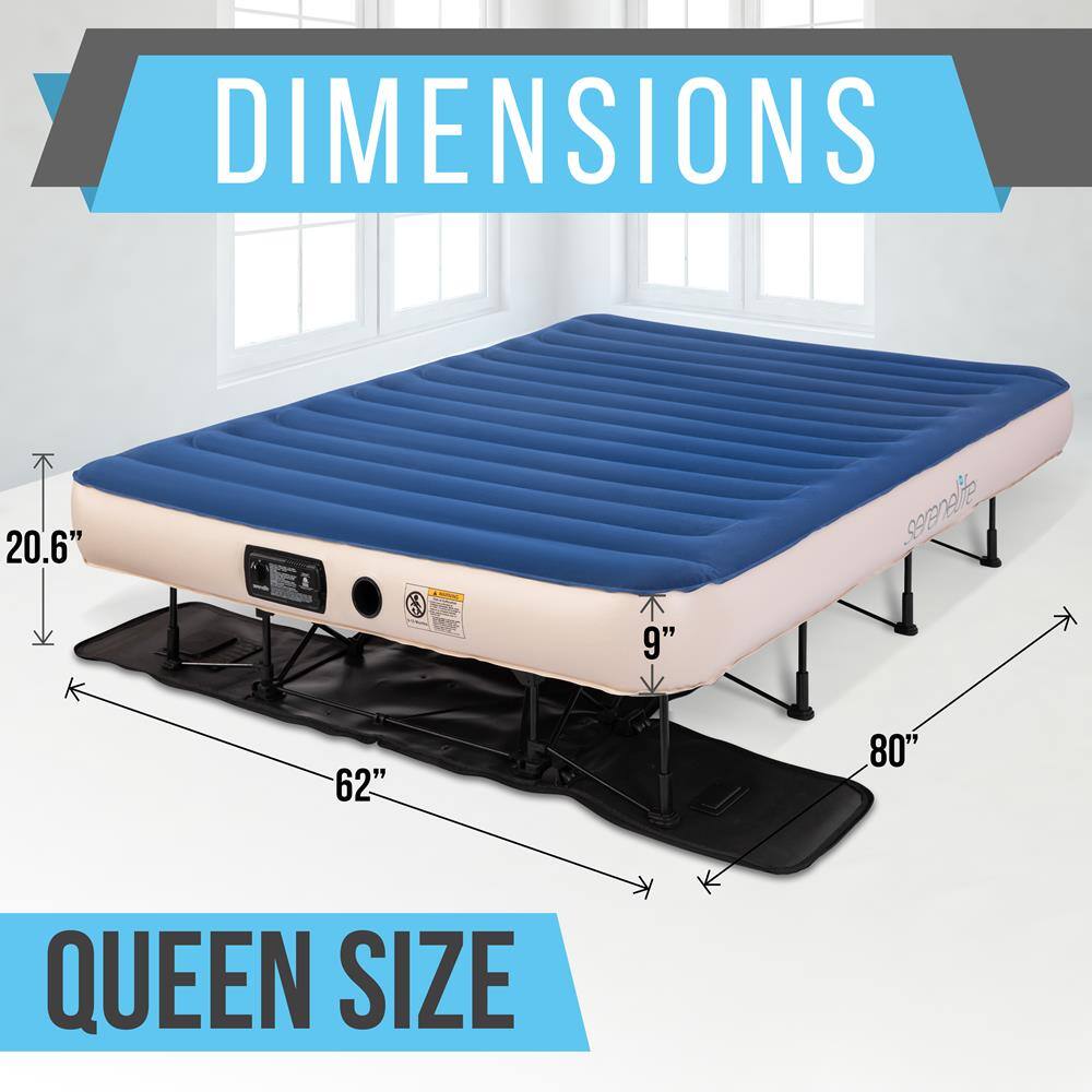 DIMENSIONS  
20.6" x 9" x 62" x 80"  
QUEEN SIZE