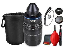 Venus Laowa Aksen 17.5mm f/1.7 5-10x Ultra Macro APO Lens Sony E Bundle - Black
