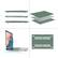 Alt View 1. mosiso - Case for MacBook Air 13 inch A2337 M1 A2179 A1932 with Touch ID 2018-2022 - Emerald Green.