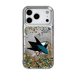 Keyscaper - NHL - San Jose Sharks iPhone Confetti Glitter Case - 13 - Multicolor
