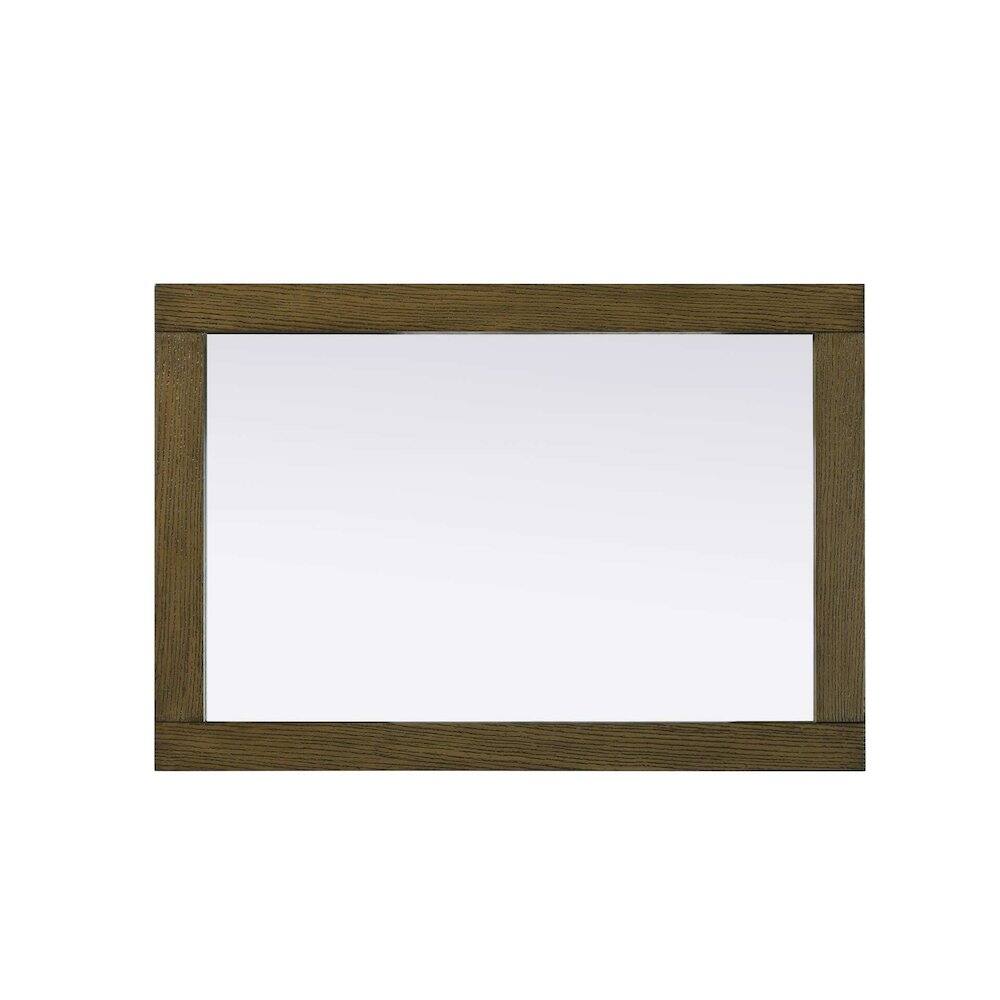 Alt View 2. Elegant Kitchen and Bath - Noah Wooden Rectangle Mirror 22 x 32 in Hazel Oak - Hazel Oak.