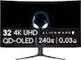 Alienware - AW3225QF 32" QD-OLED Curved 4K UHD 240Hz .03-ms G-SYNC Compatible Gaming Monitor with HDR (HDMI, USB-C) - Lunar Light