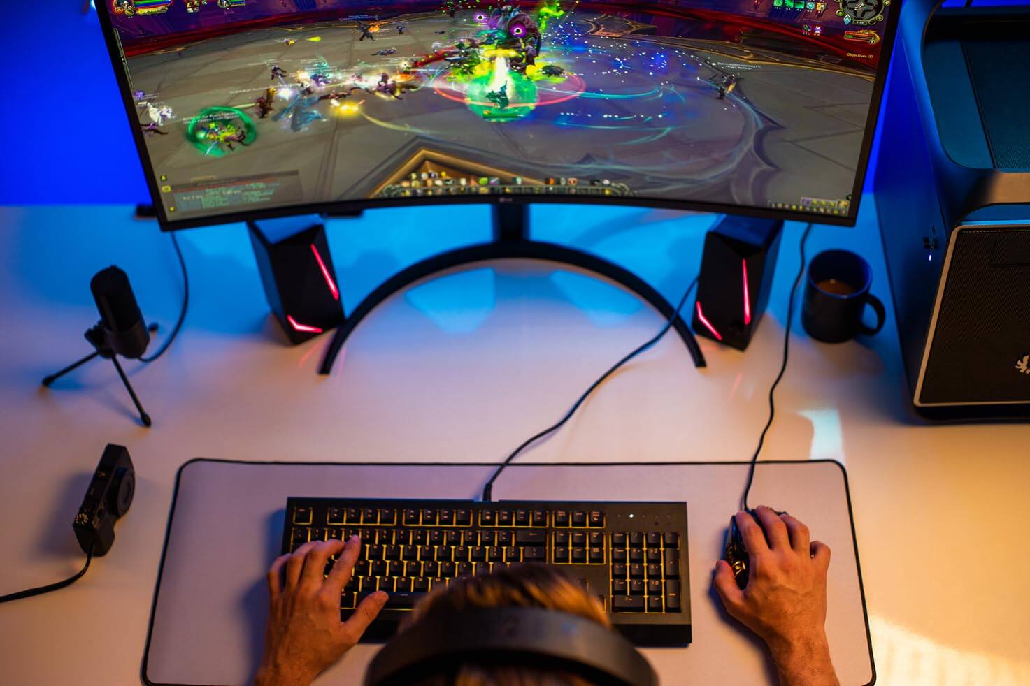 Alt View 1. HM 1810 - Hedgehog Mmo Gaming Mouse - Buttons To Joystick Mode With Spring-loaded Base Pc Ubuntu Linux - Default.