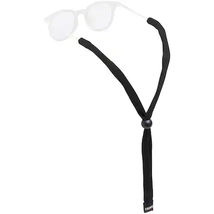 Front. Chums - Chums Kids Original Cotton Sunglasses Eyewear Retainer - Black - Black.
