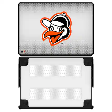 Front. Keyscaper - Baltimore Orioles Linen MacBook Case - Pro 14 in - Multicolor.