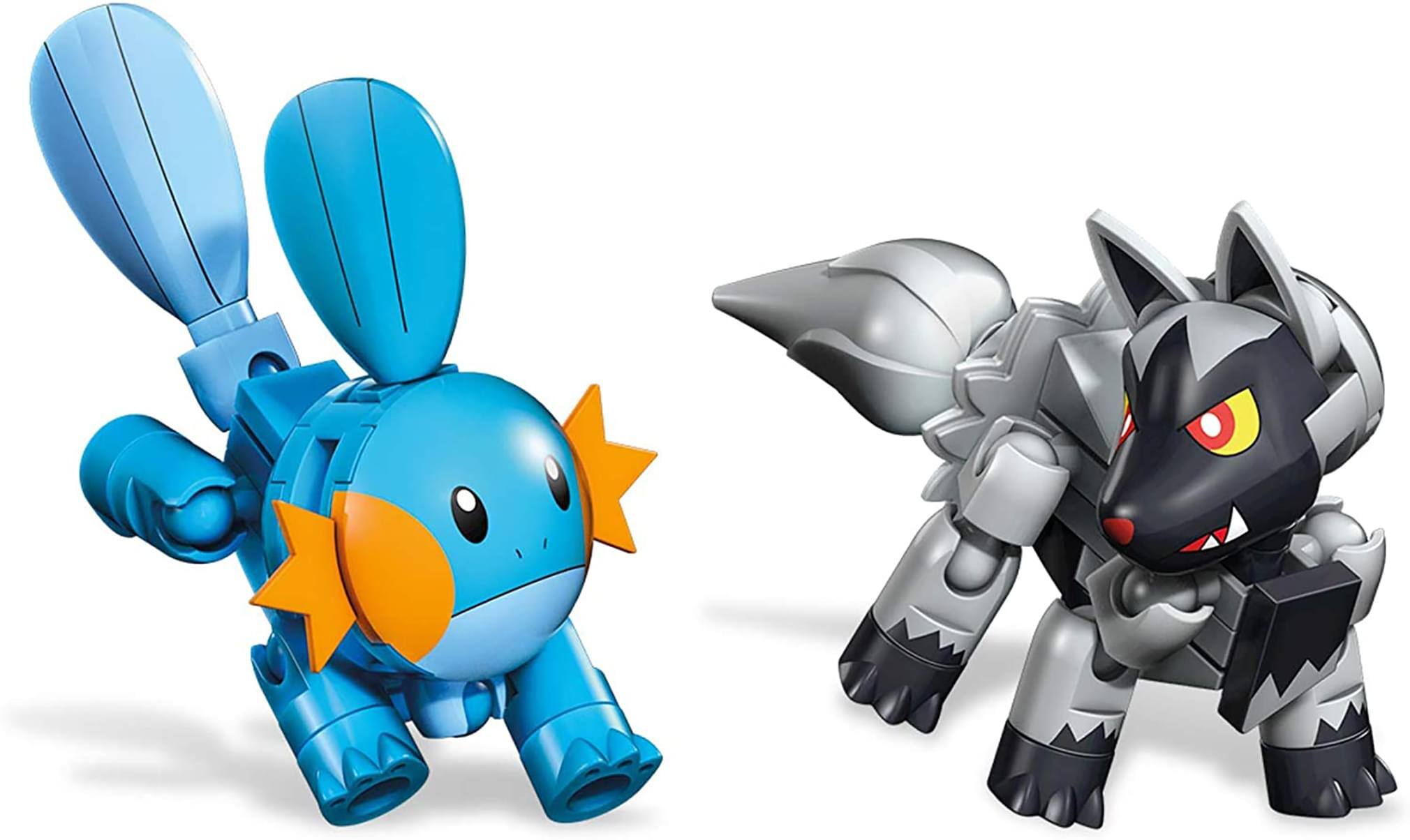 Alt View 10. Mattel - Mega Construx Pokémon Battle Pack | Mudkip  VS. Poochyena - Red.