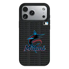 Keyscaper - MLB - Miami Marlins Primary Logo iPhone Magnetic Bump Case - 15 - Black