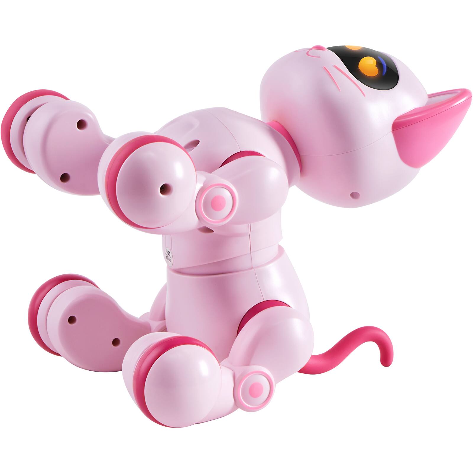 Alt View 5. VEVOR - Remote Control Robot Cat Toy, RC Cat Programmable Smart Interactive Robotic Pet for Kids with Touch Control - Pink.