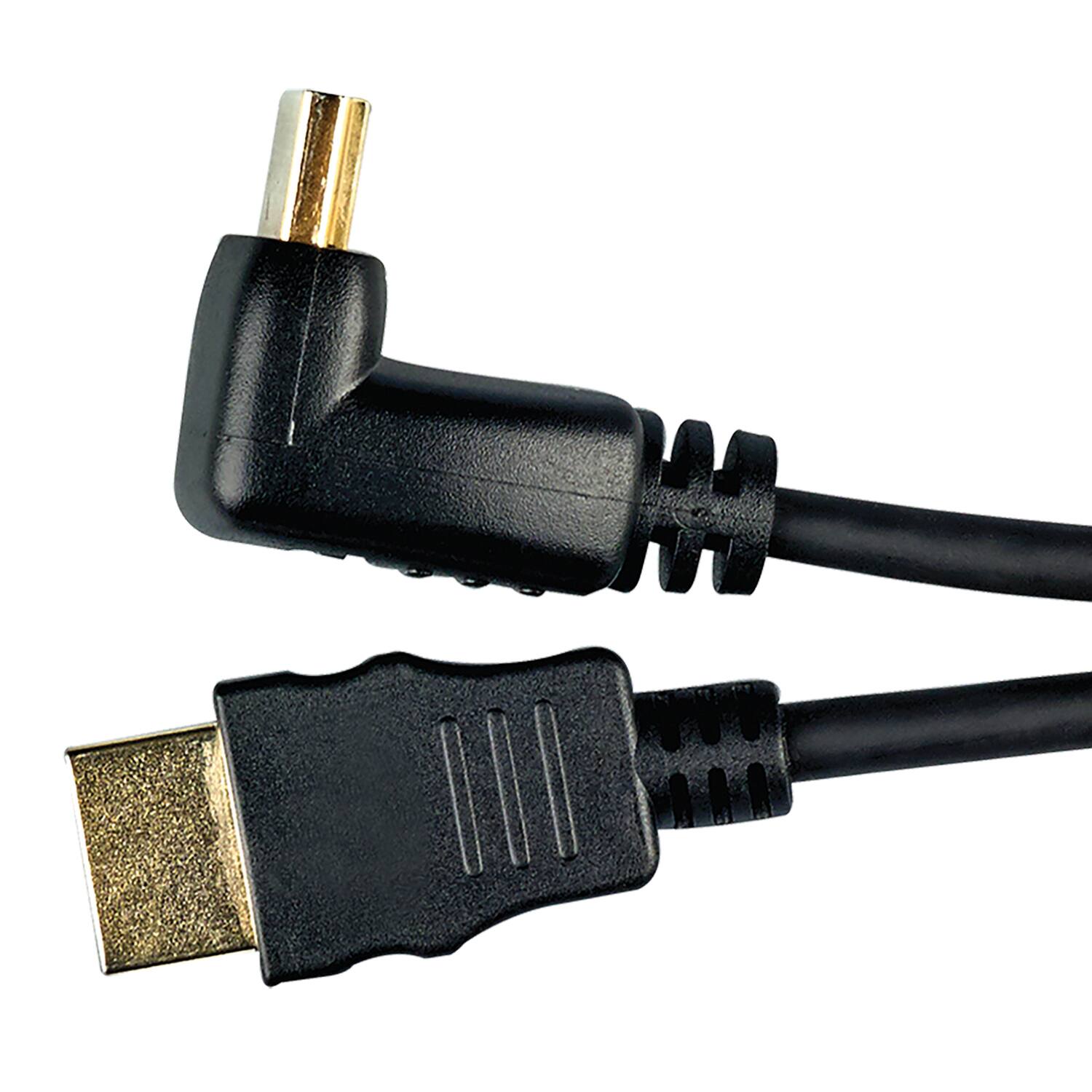 Alt View 7. RCA - 6-Ft HDMI Cable with Right-Angle Connector.