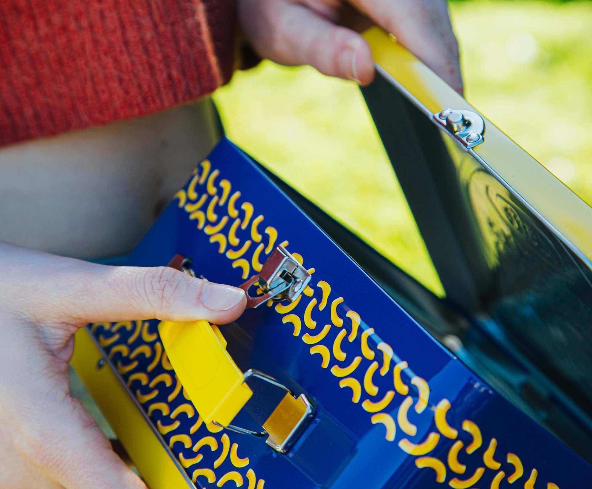 Alt View 5. Toynk - Kraft Macaroni & Cheese Metal Tin Lunch Box | Toynk Exclusive - Blue.