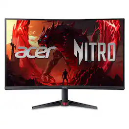 Acer - Nitro ED273U 27" 1000R Curved WQHD 180Hz 0.5ms FreeSync Gaming Monitor (DisplayPort, 2x HDMI 2.0) - Black