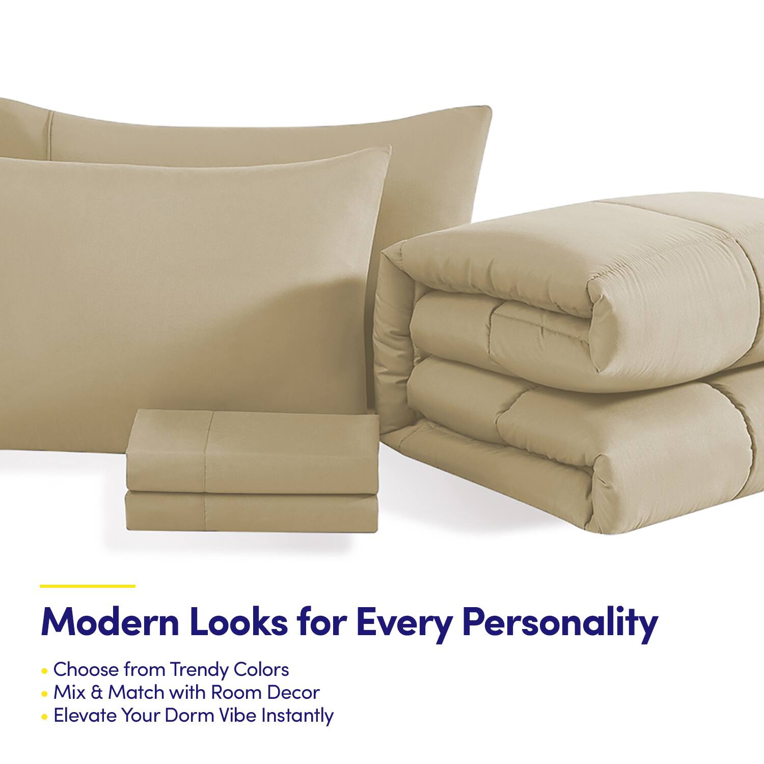 Modern Looks for Every Personality

- Choose from Trendy Colors
- Mix & Match with Room Decor
- Elevate Your Dorm Vibe Instantly