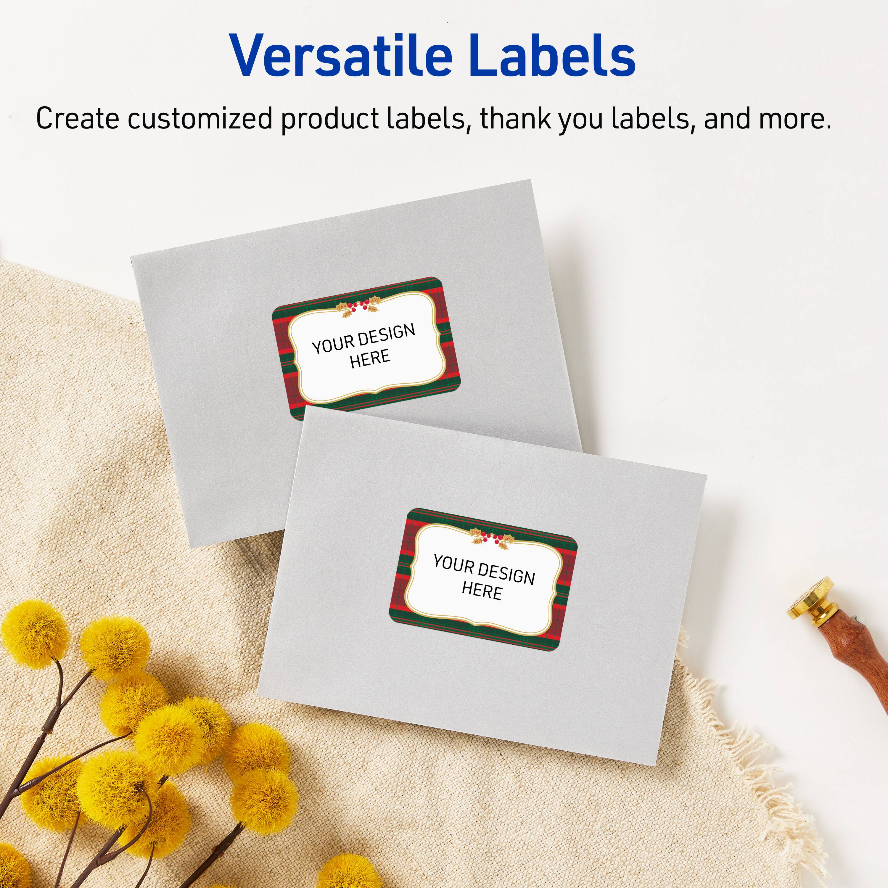 Versatile Labels

Create customized product labels, thank you labels, and more.

YOUR DESIGN HERE