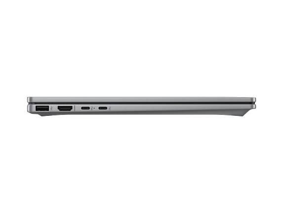 Alt View 2. HP - HP OmniBook X Laptop Computer 14" 2K Touch Screen AMD Ryzen AI 7 16 GB - Meteor silver aluminum.