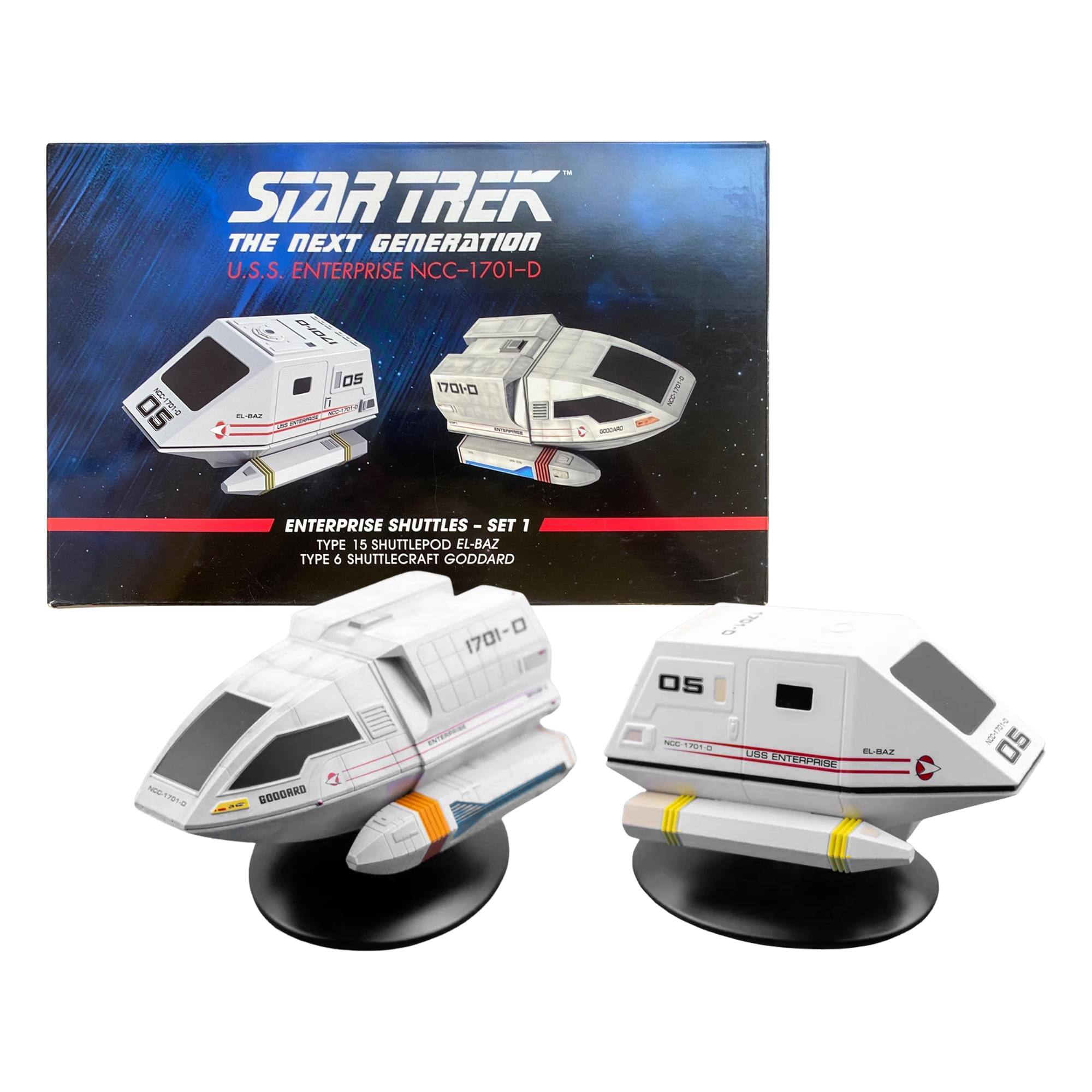 Eaglemoss Star Trek StarShip Replica Shuttle Set 1 | Enterpirse D