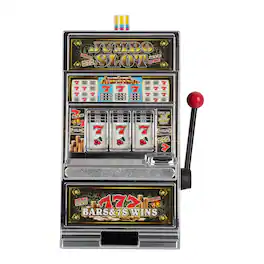 Trademark Games - Real Slot Machine with Flashing Lights and Sounds, Lucky 7’s Casino Style