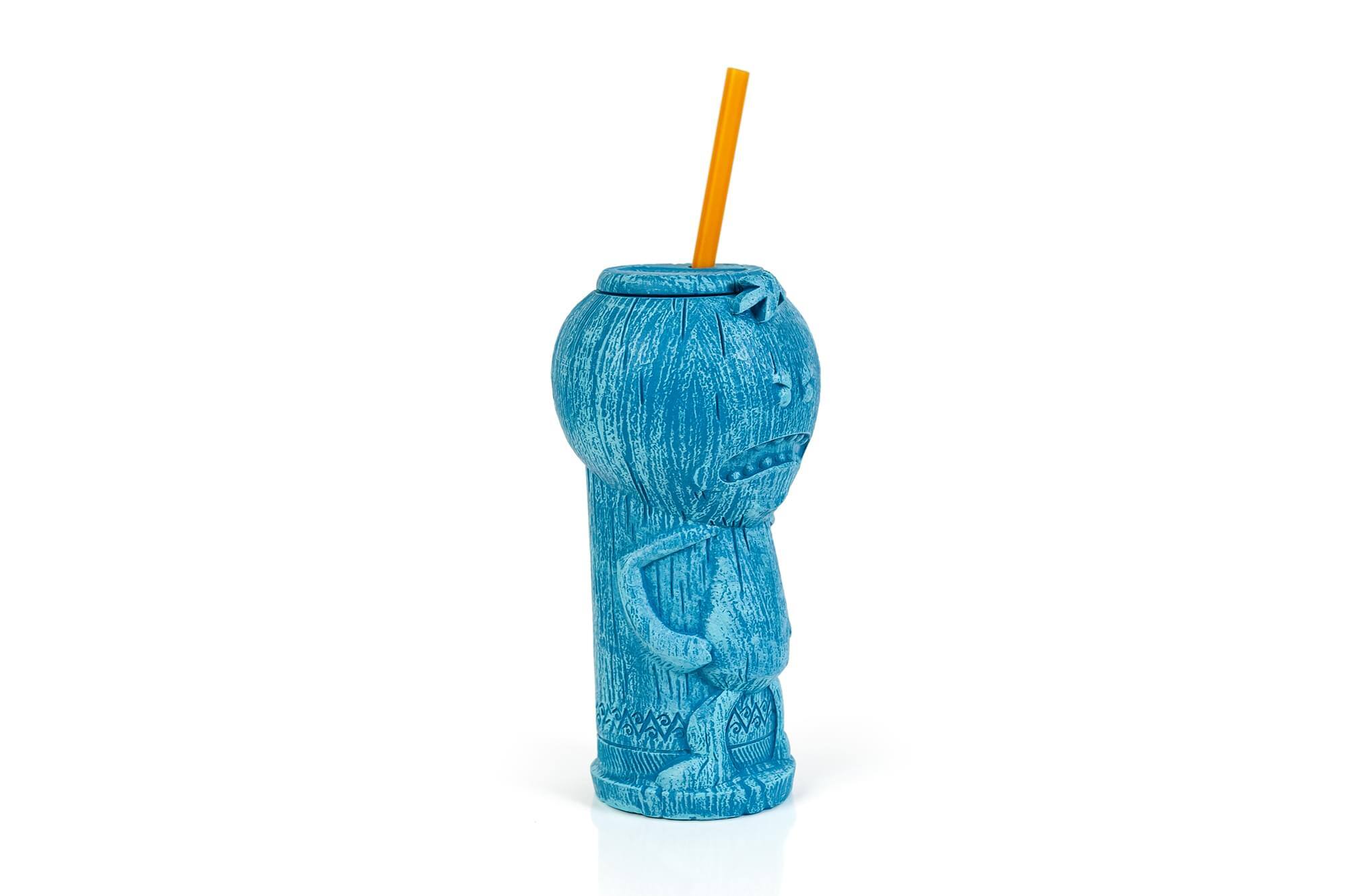 Alt View 1. ThinkGeek - Geeki Tikis Rick and Morty Mr. Meeseeks Plastic Tumbler | Holds 23 Ounces - Blue.