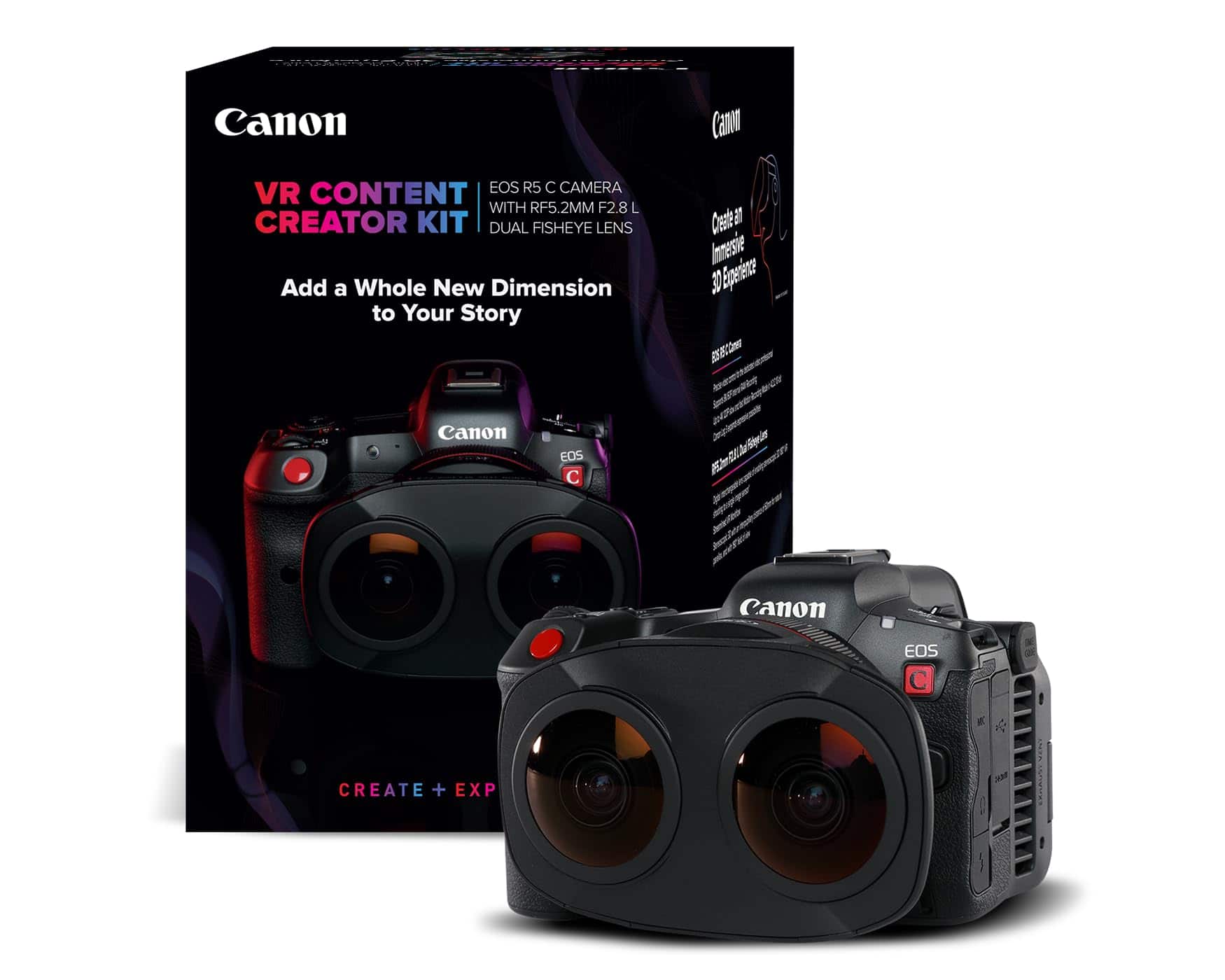 Canon VR Content Creator Kit EOS R5 C Full Frame Hybrid Camera and