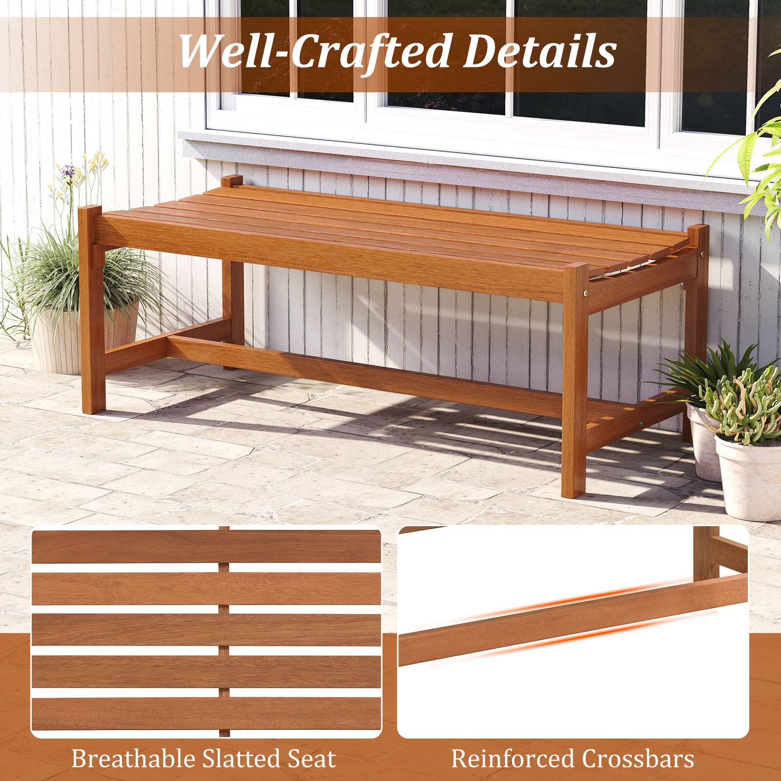 Well-Crafted Details

Breathable Slatted Seat

Reinforced Crossbars