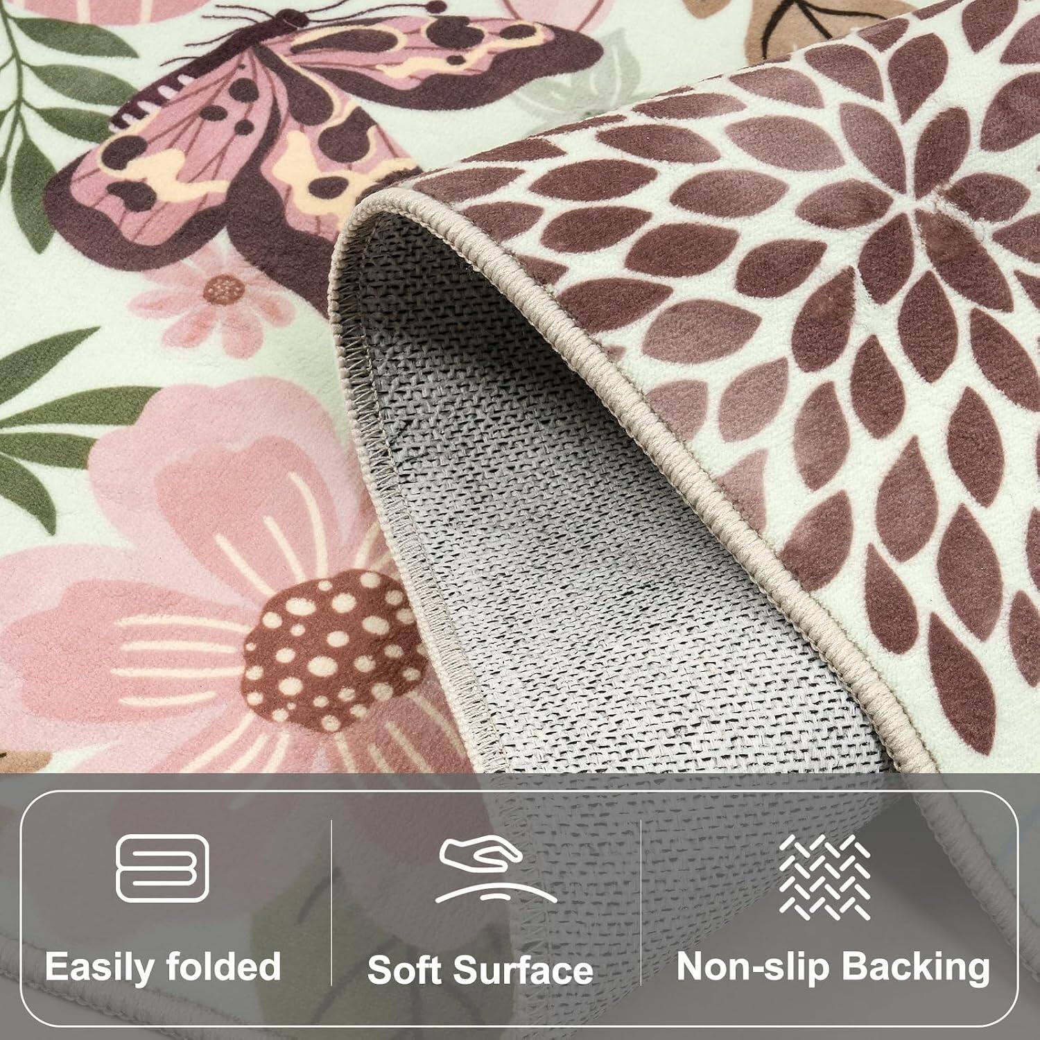 Easily folded  
Soft Surface  
Non-slip Backing