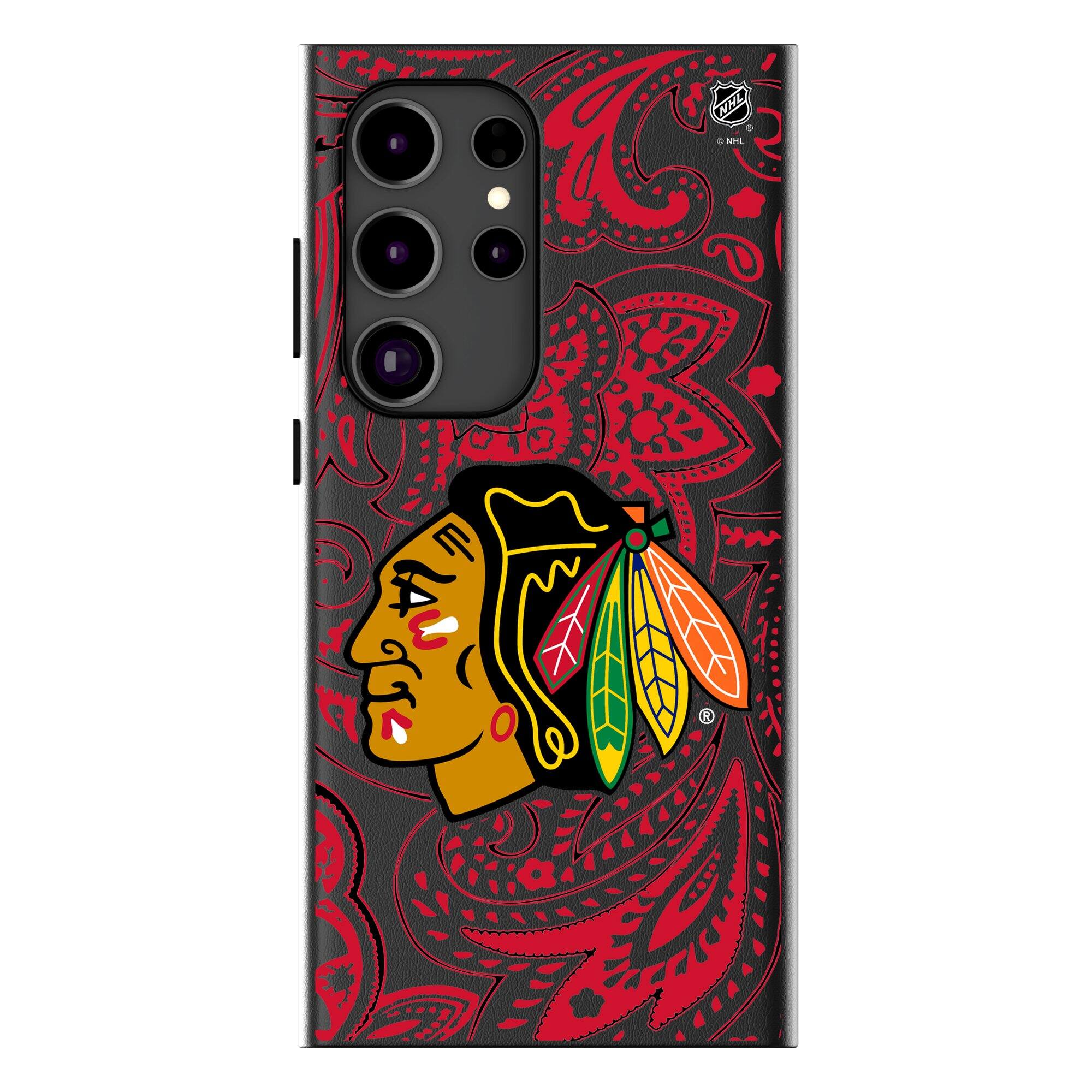 Keyscaper - NHL - Chicago Blackhawks Paisley Galaxy Magnetic Bump Case - S24 - Black price history on PriceWatchPro