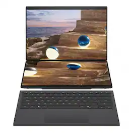 ASUS - Zenbook DUO Dual 14" OLED WQXGA+ 144Hz Touchscreen Detachable Copilot+ PC 2-in-1 Notebook Intel Core Ultra 7 355 - Moher Gray