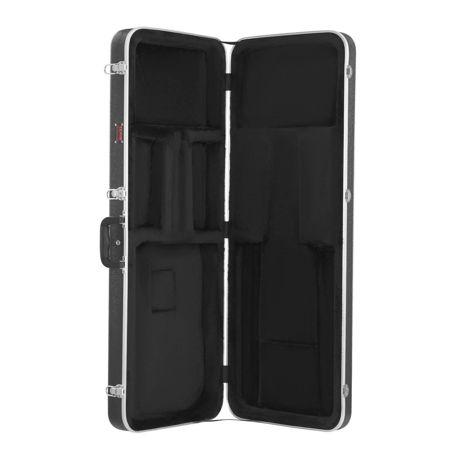 Alt View 5. VEVOR - Electric Guitar Hard Case, 41.34 in Rectangular Guitar Hard Case, With Lock Latch Key Handle, ABS Padding Soft Lining - Black.