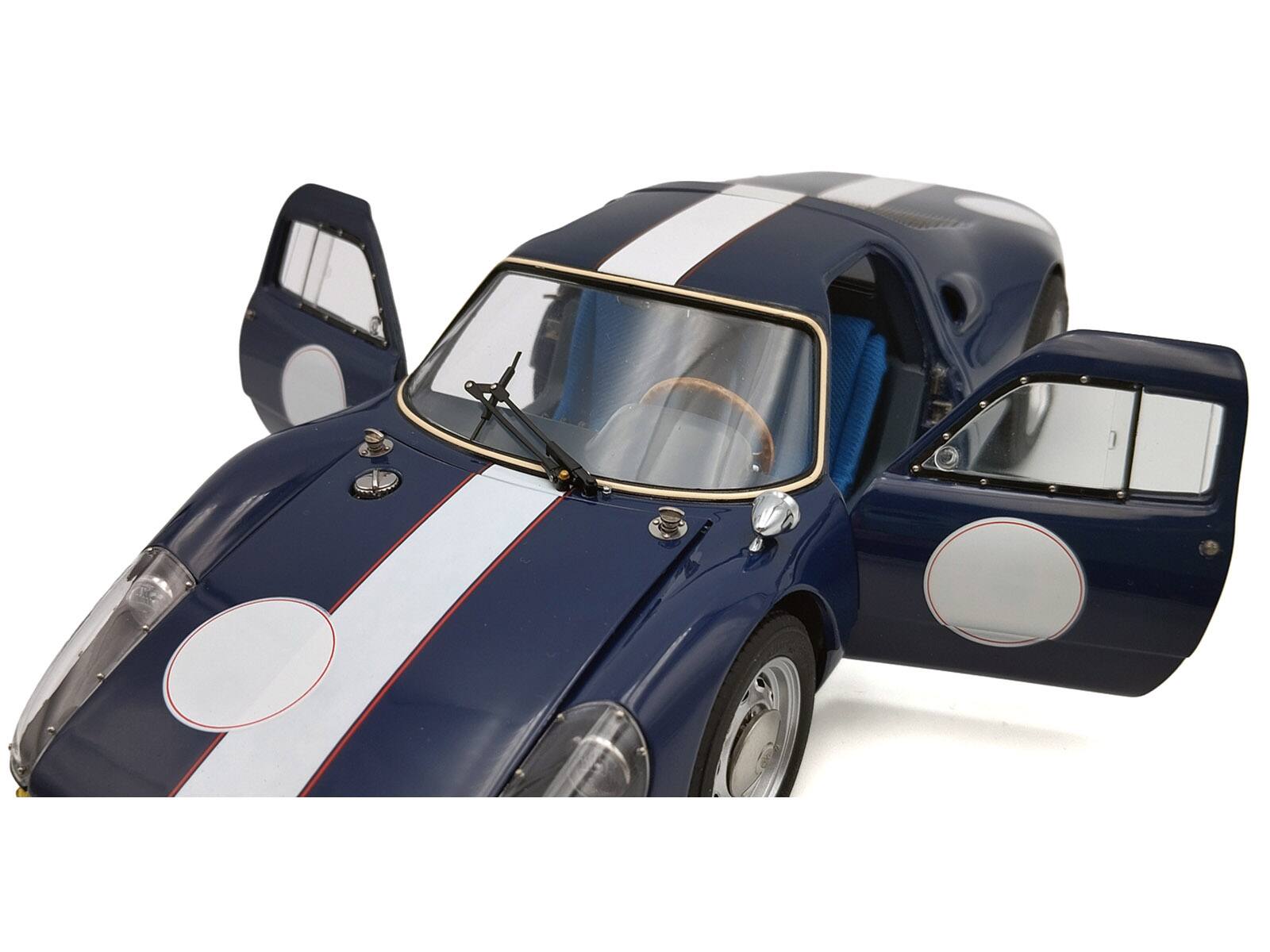 Alt View 5. CMC - Porsche 904 Carrera GTS Dark Blue with White Stripe "Bonhams Scottsdale Auction 2017" Limited Ed 1/18 Model Car by CMC.