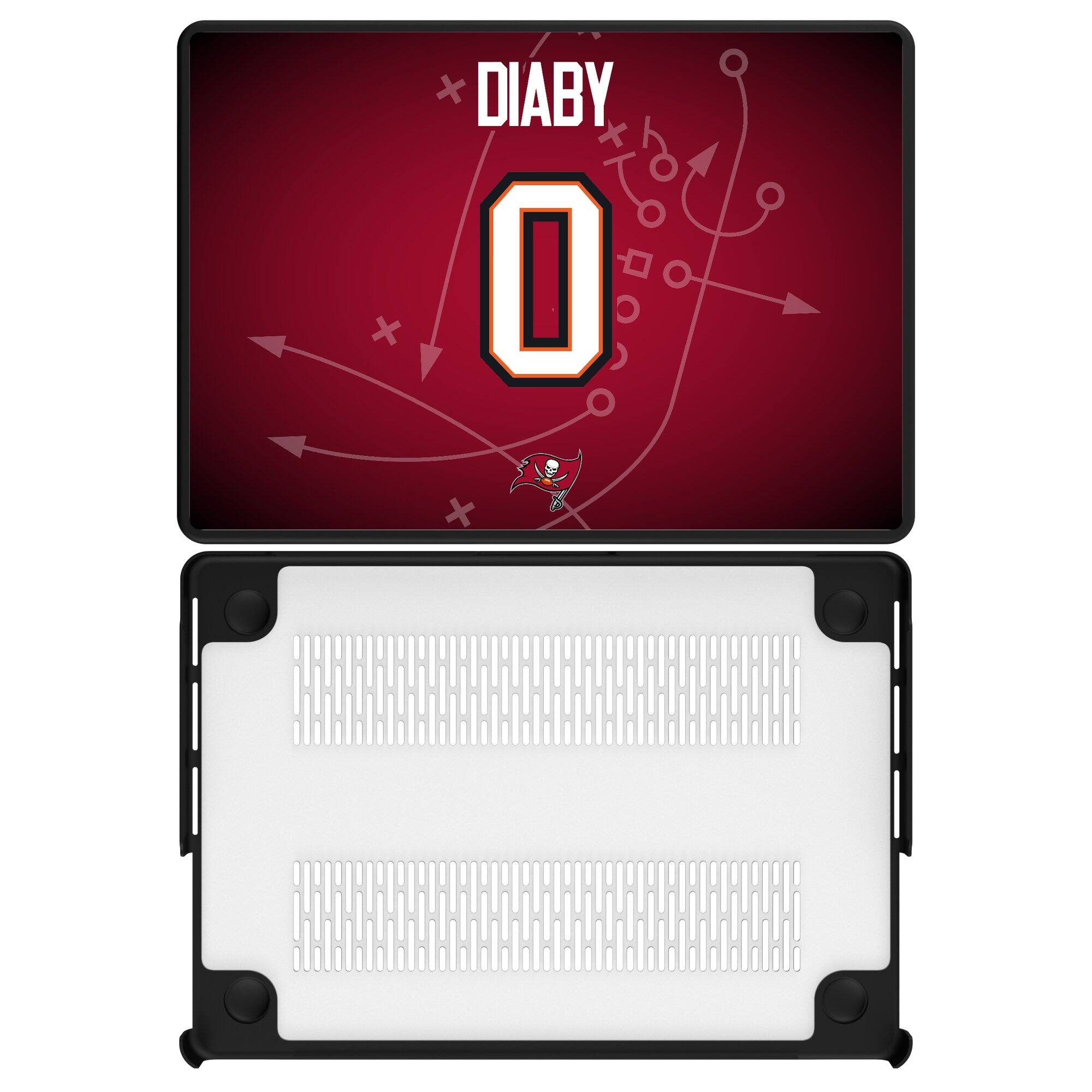Front. Keyscaper - YaYa Diaby Tampa Bay Buccaneers MacBook Case - Pro 14 in - Multicolor.