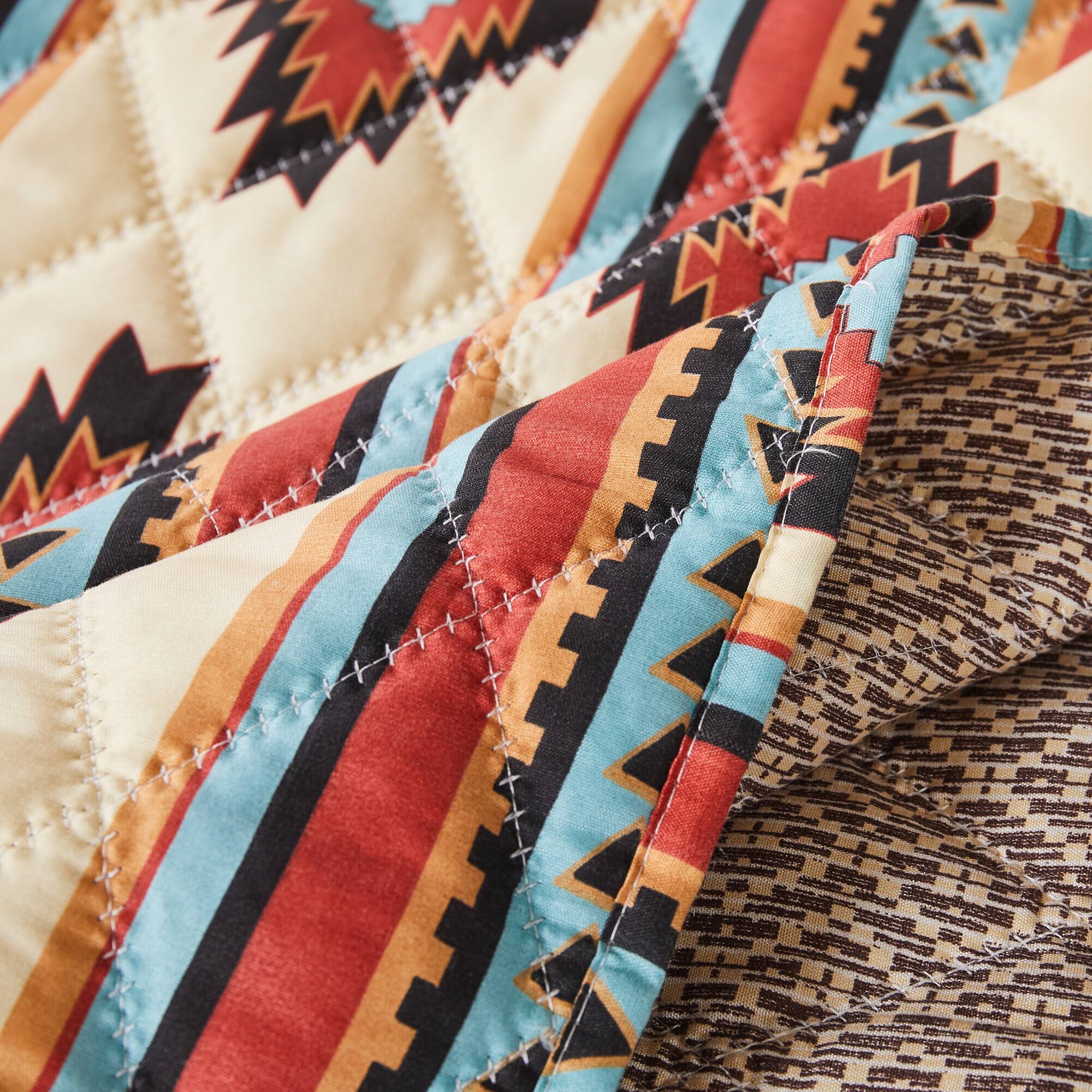 Left. BreeBe - Red Rock Throw - Clay.