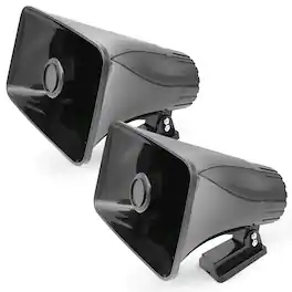 Pyle - 8" PA Horn Speaker for Indoor/Outdoor Use, 65W Peak Power, 2 Pack - Black