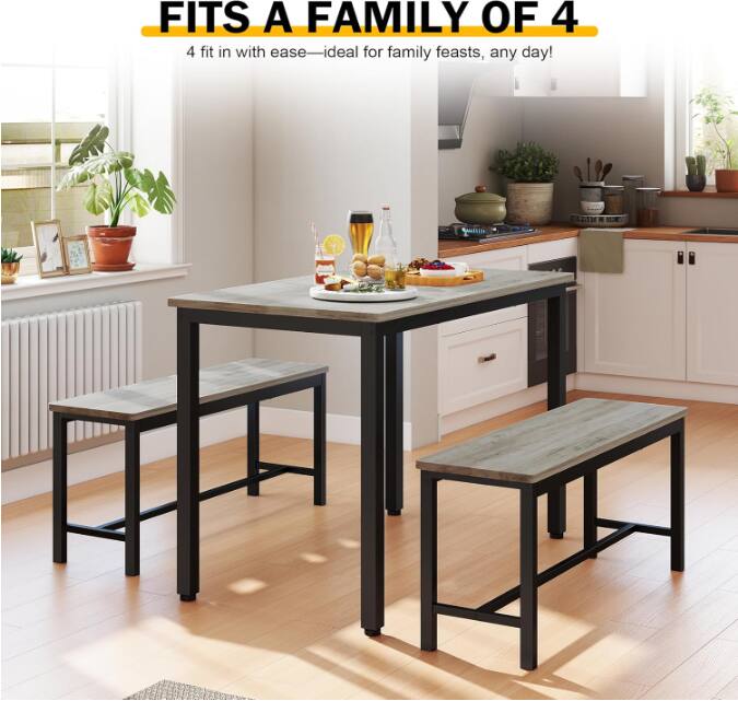 FITS A FAMILY OF 4  
4 fit in with ease—ideal for family feasts, any day!