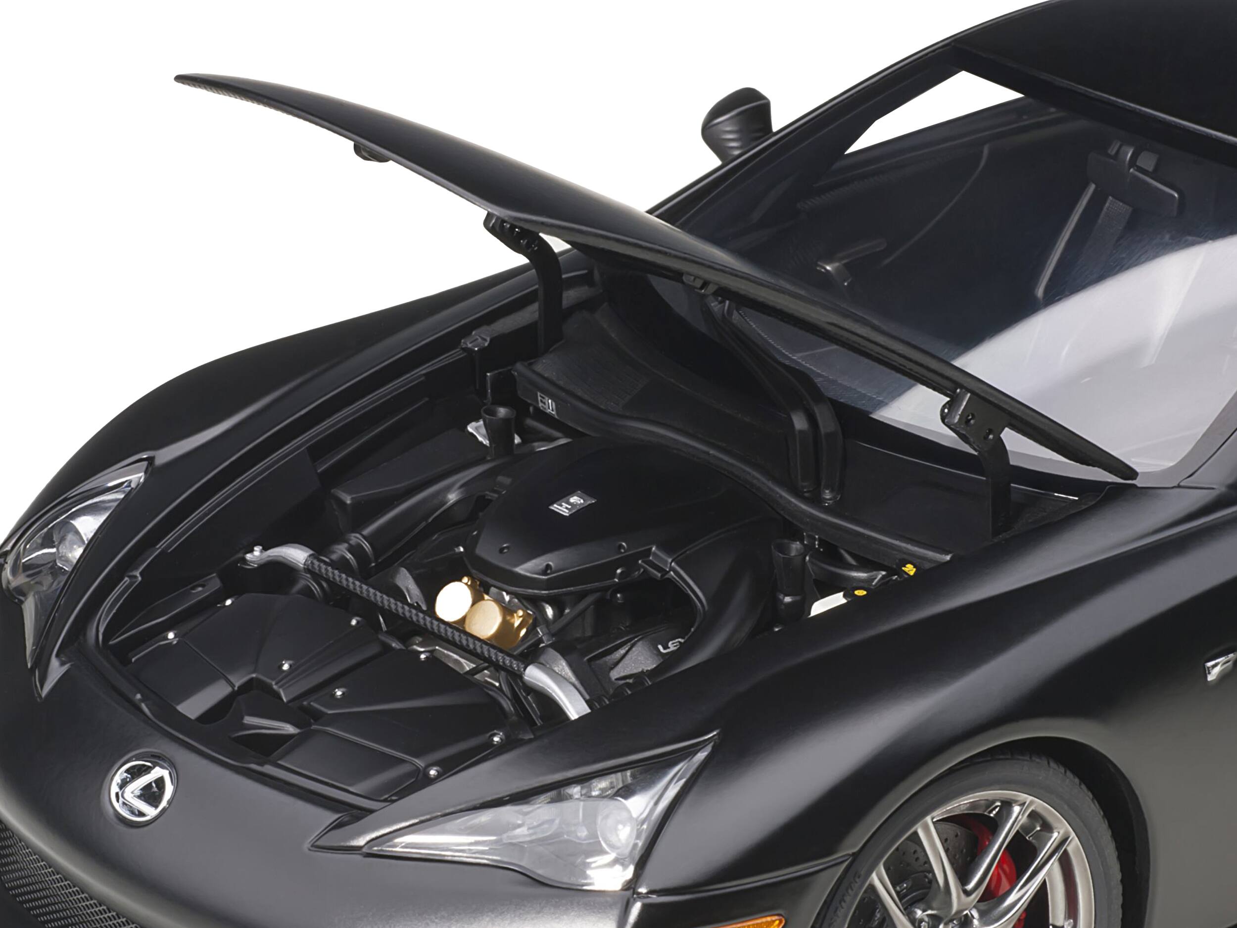 Left. Autoart - Lexus LFA Matt Black 1/18 Model Car by Autoart - Matt Black.