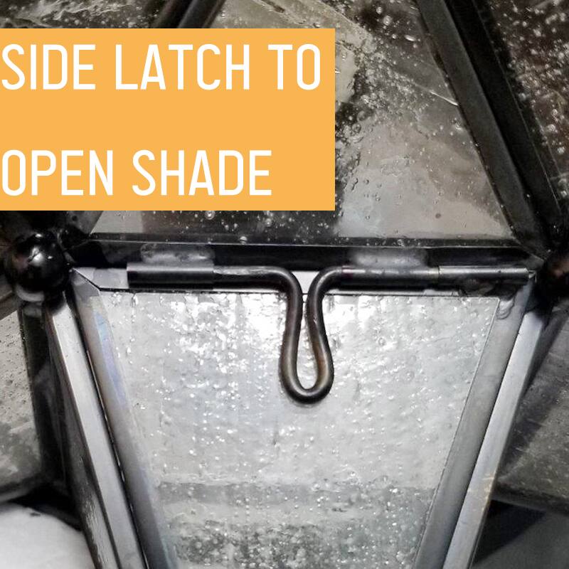 SIDE LATCH TO OPEN SHADE