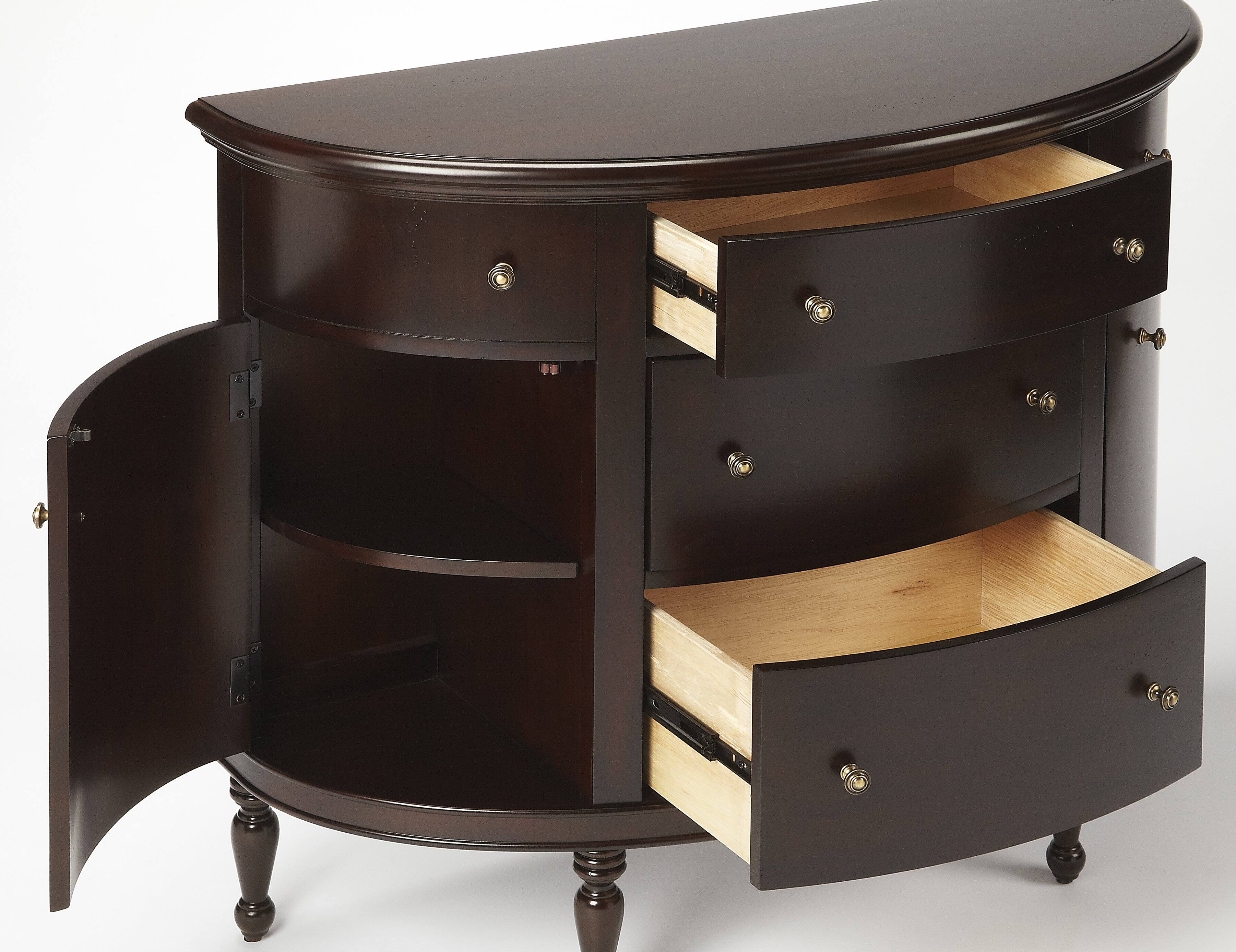 Butler Specialty Bedford 41 in. W Demilune Traditional Console Table ...
