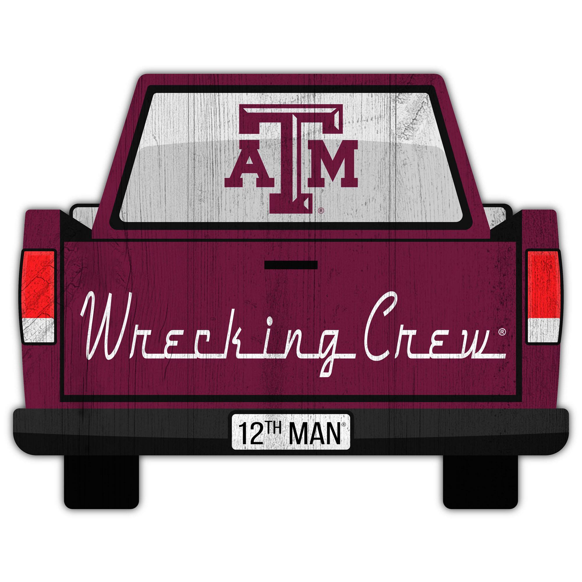 Texas A&M Aggies 12'' x 12'' Truck Back D-cor